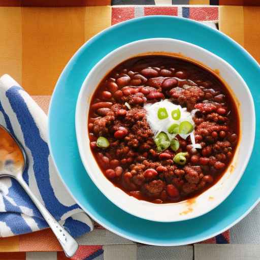 Ohio-style Cincinnati-style Chili with Ground Beef and Kidney Beans