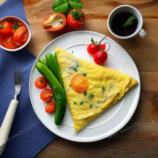 Omelet with Cheese and Vegetables