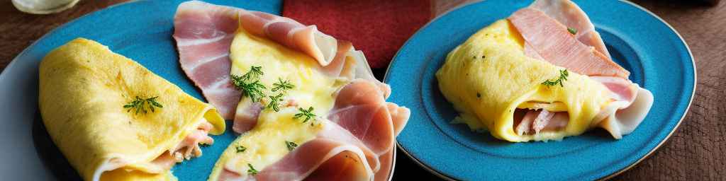 Omelet with Ham and Cheese