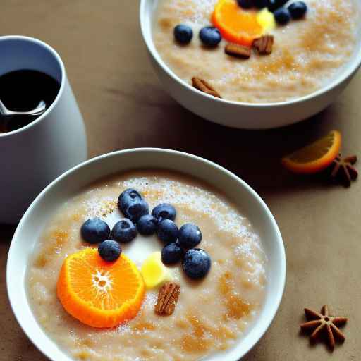 Orange and gingerbread porridge