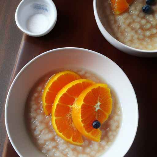 Orange and honey porridge