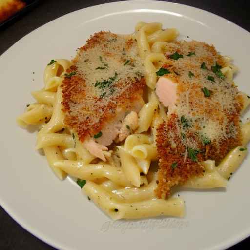 Parmesan-Crusted Chicken Alfredo