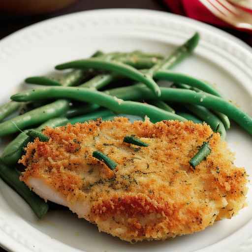 Parmesan-Crusted Chicken and Green Beans