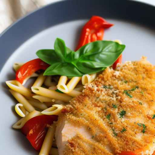 Parmesan-Crusted Chicken and Ratatouille Pasta