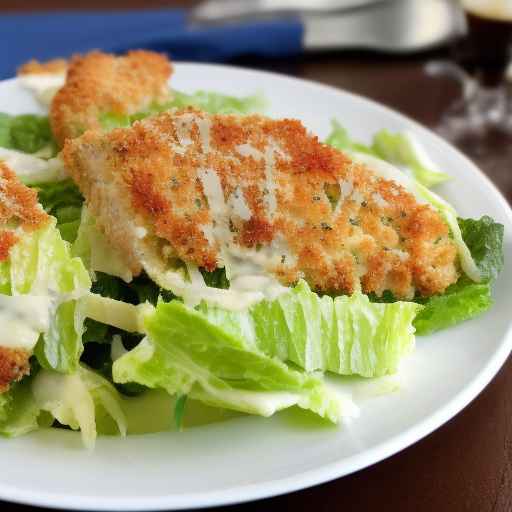 Parmesan-Crusted Chicken Caesar Salad