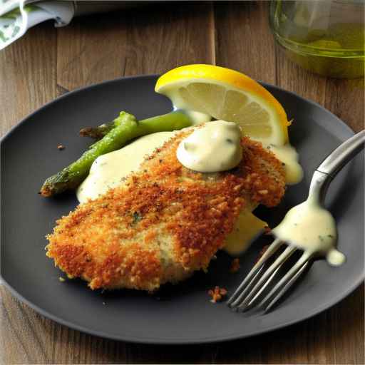 Parmesan-Crusted Chicken with Lemon Cream Sauce