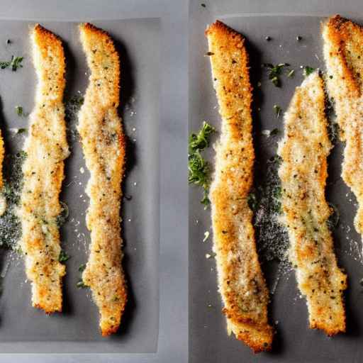 Parmesan-Crusted Strips