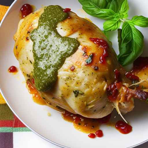 Parmesan and Pesto Stuffed Chicken