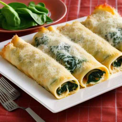 Parmesan Chicken and Spinach Lasagna Roll-Ups