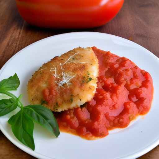 Parmesan Chicken Cutlets with Tomato Sauce