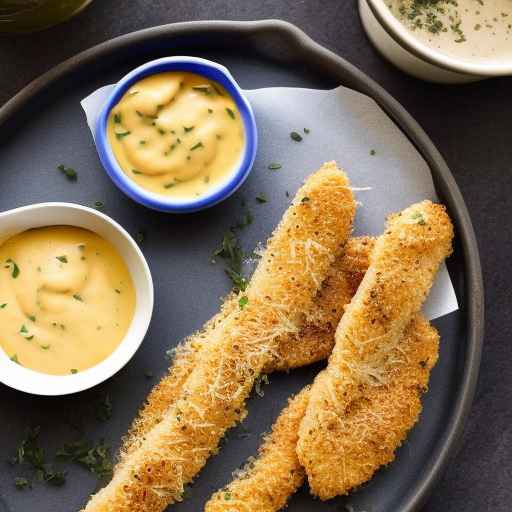 Parmesan Chicken Strips with Honey Mustard Sauce