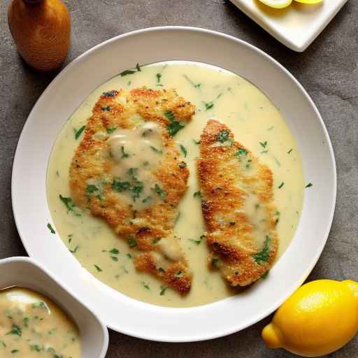 Parmesan Chicken with Lemon Garlic Butter Sauce