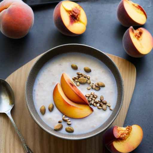 Peach and Cardamom Porridge with Buckwheat