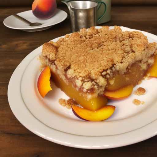 Peach and Cinnamon Crumble