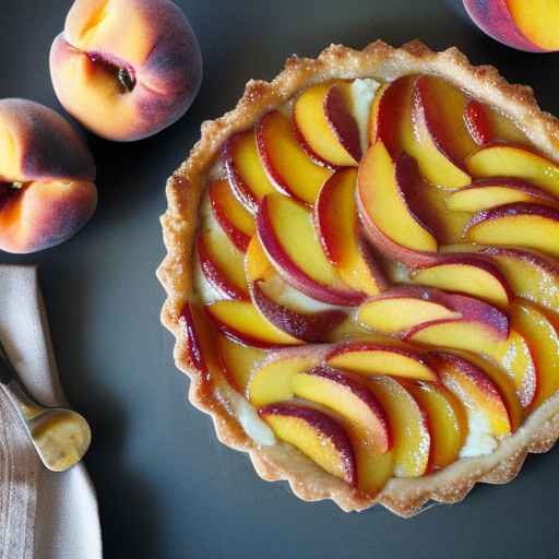 Peach and Pecan Tart