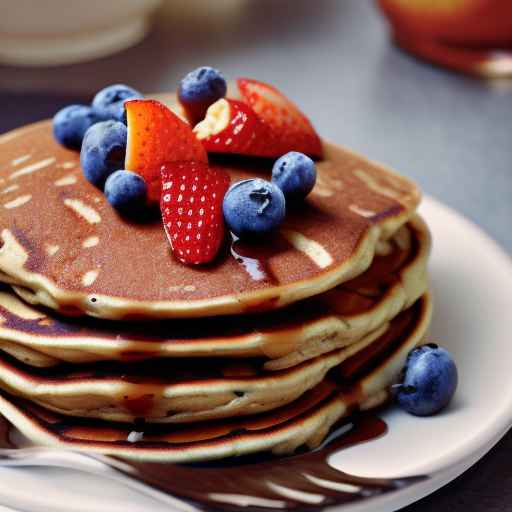 Peanut Butter and Fruit Pancakes