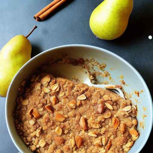 Pear and Cinnamon Crumble