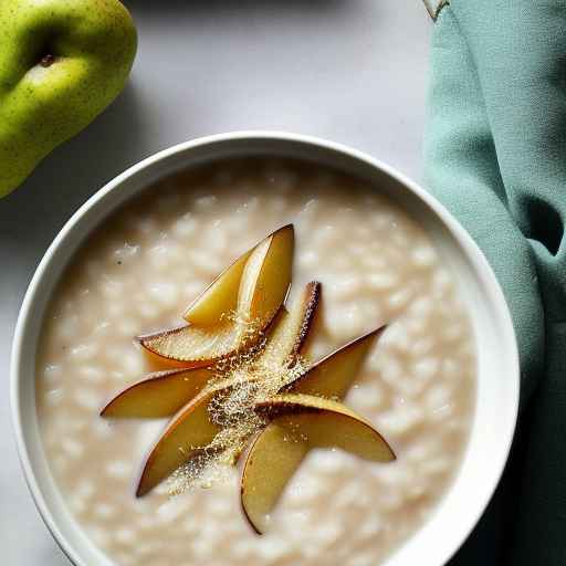 Pear and ginger porridge