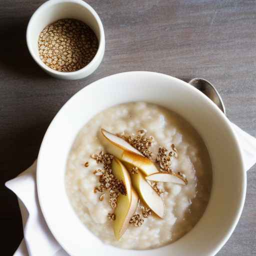 Pear and Ginger Porridge with Buckwheat