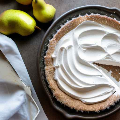 Pear and Gingerbread Cream Pie