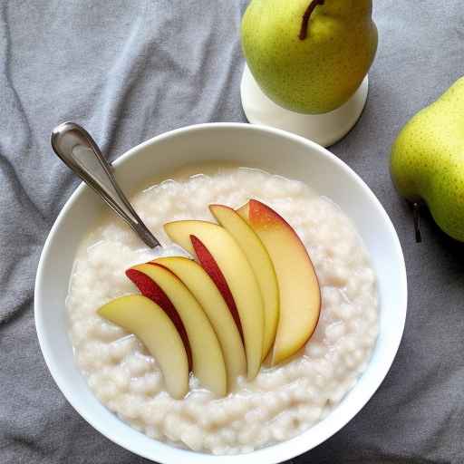 Pear and vanilla porridge