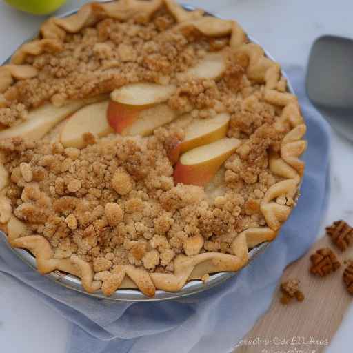 Pear Apple Pie with Gingersnap Crumb Topping