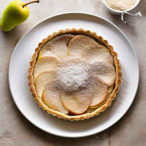 Pear Tart with a Spiced Cookie Crust