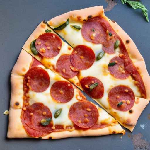 Pepperoni and olive folded pizza