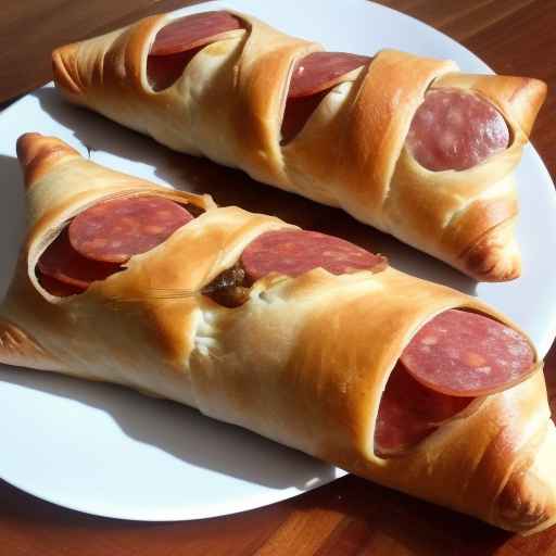 Pepperoni and sausage turnover