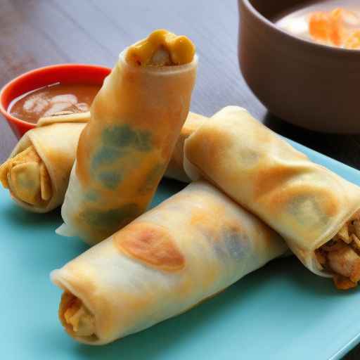 Peruvian Chicken Egg Rolls