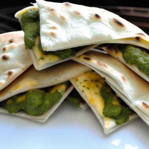 Pesto and Cheese Pita Pocket