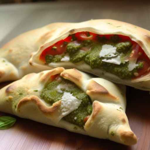 Pesto and Tomato Calzone