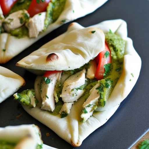 Pesto Chicken Pita Pockets