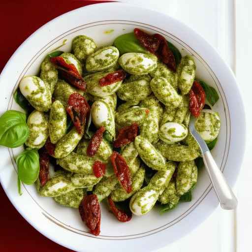 Pesto Egg Salad with Sun-Dried Tomatoes and Pine Nuts