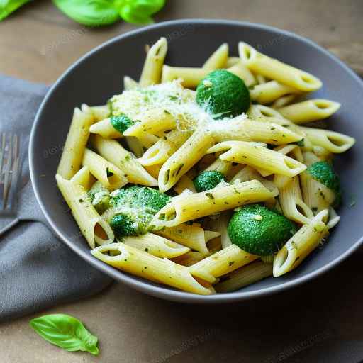 Pesto Pasta with Grilled Vegetables