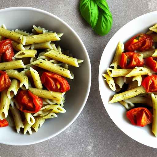 Pesto Pasta with Roasted Tomatoes