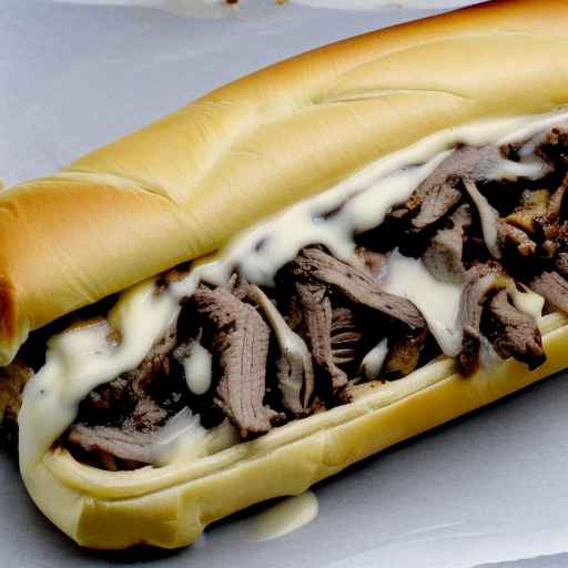 Philly cheesesteak with provolone turnover