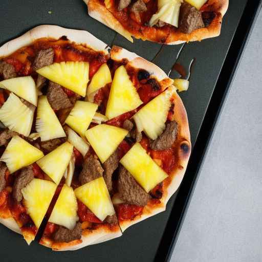 Pineapple and Beef Pizza