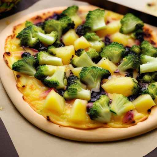 Pineapple and Broccoli Pizza