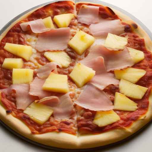 Pineapple and Canadian Bacon Pizza