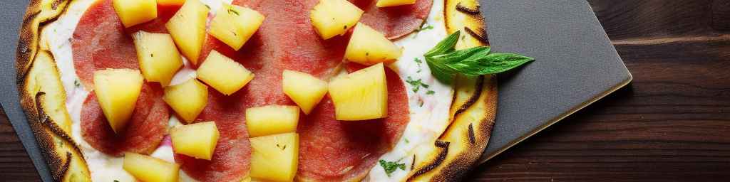 Pineapple and Capicola Pizza