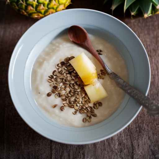 Pineapple and Ginger Porridge with Buckwheat