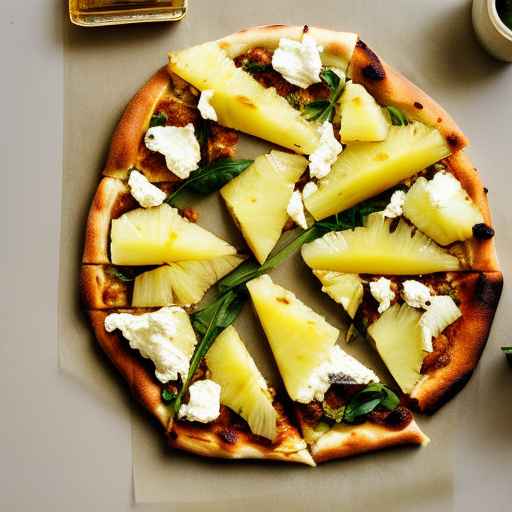 Pineapple and Goat Cheese Pizza