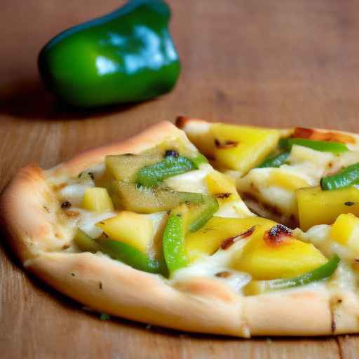 Pineapple and Green Pepper Pizza