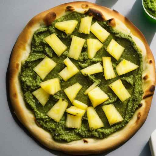 Pineapple and Pesto Pizza