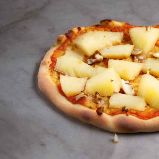 Pineapple and Roasted Garlic Pizza