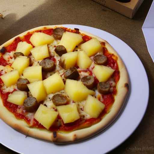 Pineapple and Sausage Pizza