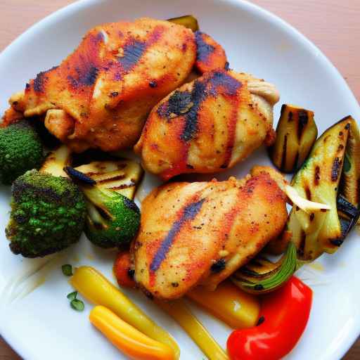 Piri Piri Chicken with Grilled Vegetables