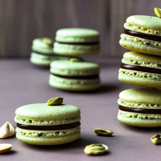 Pistachio Rose Macaroons