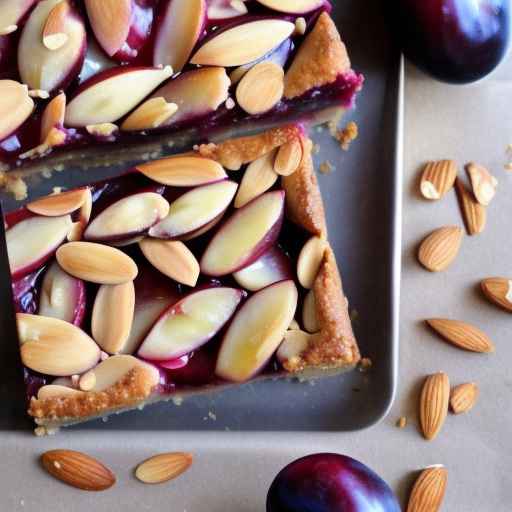 Plum and Almond Pie Bars